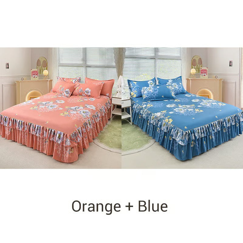 ⏳Limited-time 50% off⏰3-Piece Ruffled Bed Skirt Set🛏️