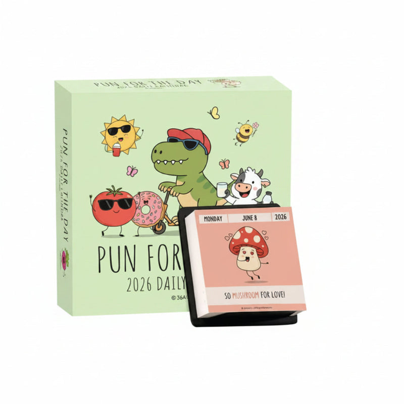 ✨2026 Punny Motivational Desk Calendar📅