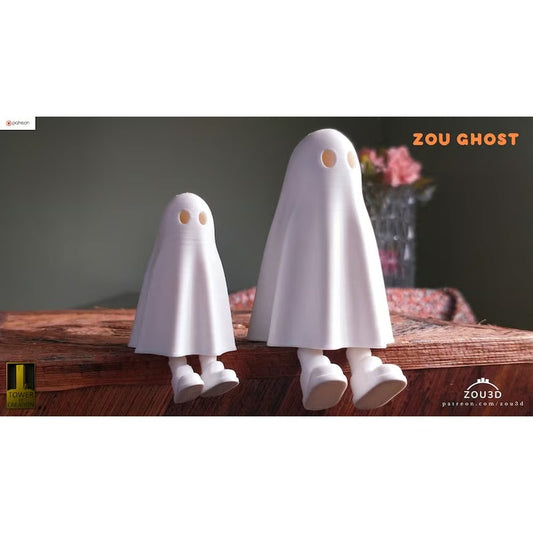 3d printed ghost with feet, Cute Halloween decoration