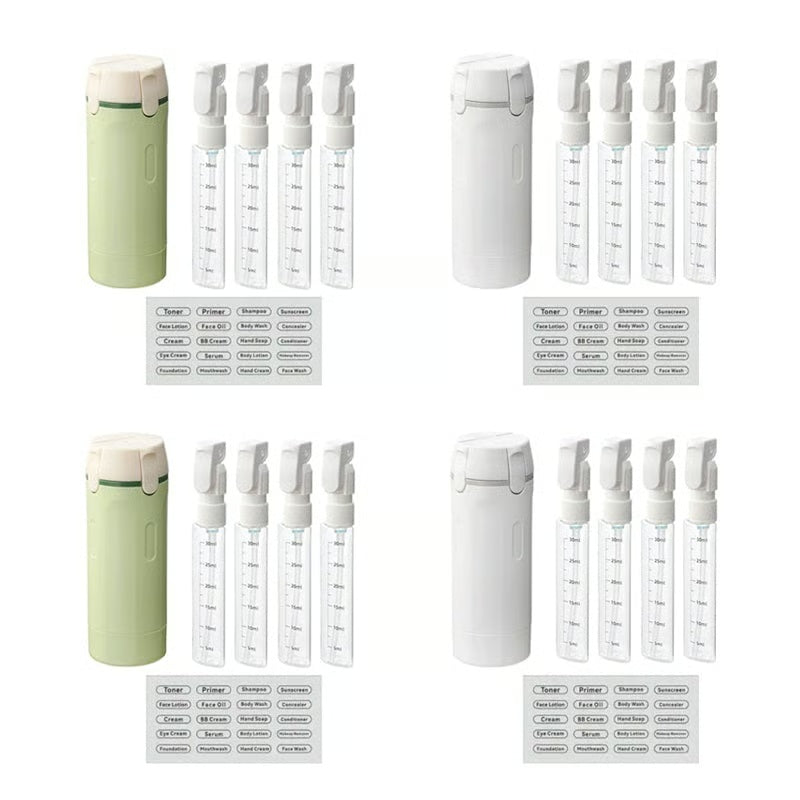 4-in-1 Leakproof Rotatable Travel Dispenser Set