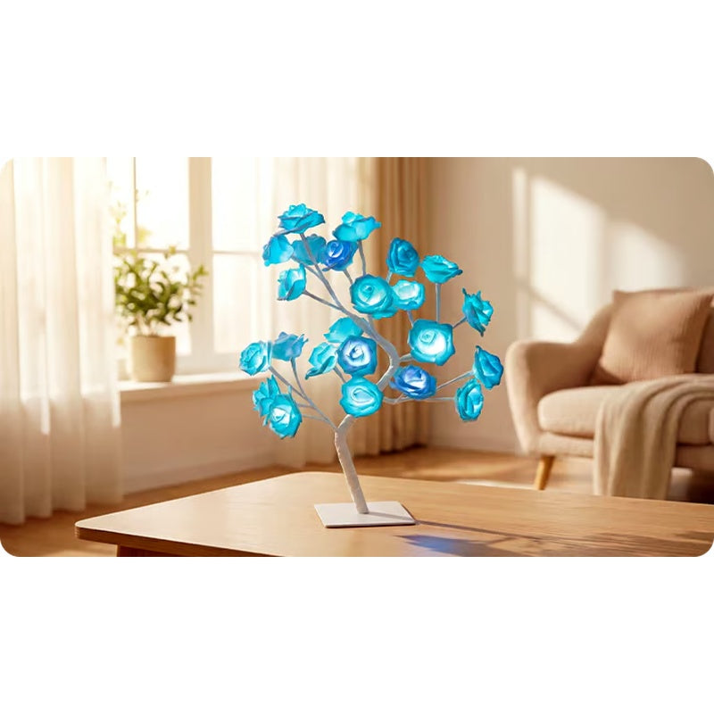 📢📢50% OFF！！⏰🌹Rose Flower Design Tree Night Light🌟