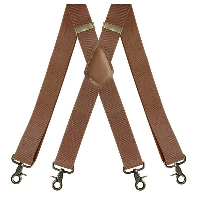 🧵 Adjustable X-Back Suspenders | For Work Wear