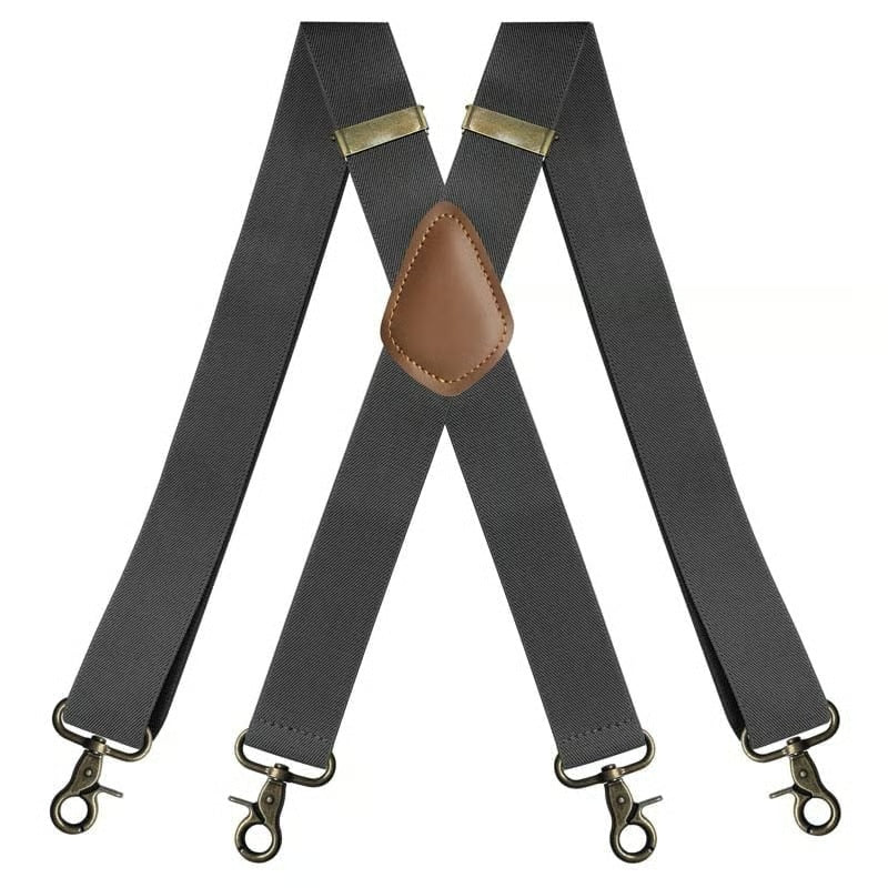 🧵 Adjustable X-Back Suspenders | For Work Wear
