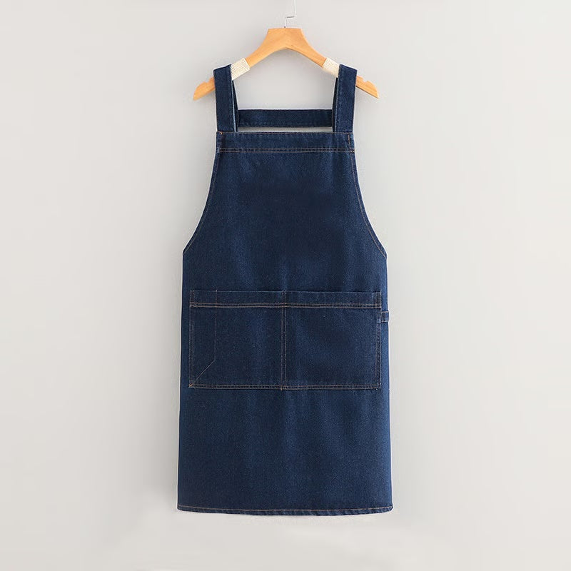 Adult Jour Apron - Lightweight Cotton Apron with Front Pocket, Ideal for Everyday Use, Waist Strap