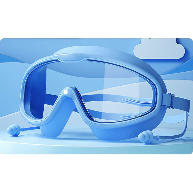 Anti-Fog Swimming Goggles for Kids with Nose Clip & Ear Plugs