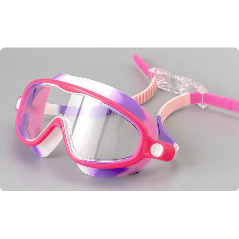 Anti-Fog Swimming Goggles for Kids with Nose Clip & Ear Plugs