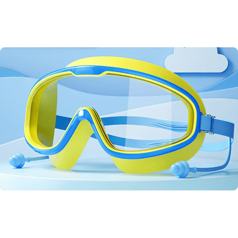 Anti-Fog Swimming Goggles for Kids with Nose Clip & Ear Plugs