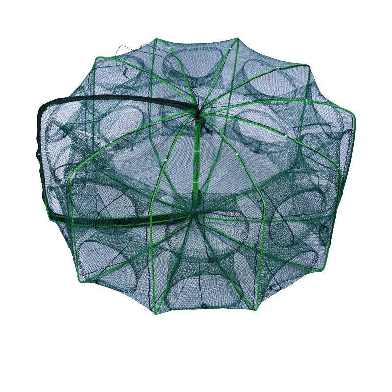 Auto-Foldable Strengthened Fishing Trap Net