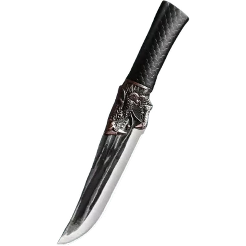 🔪Bone-cutting knife with dragon decoration and scabbard🍽️