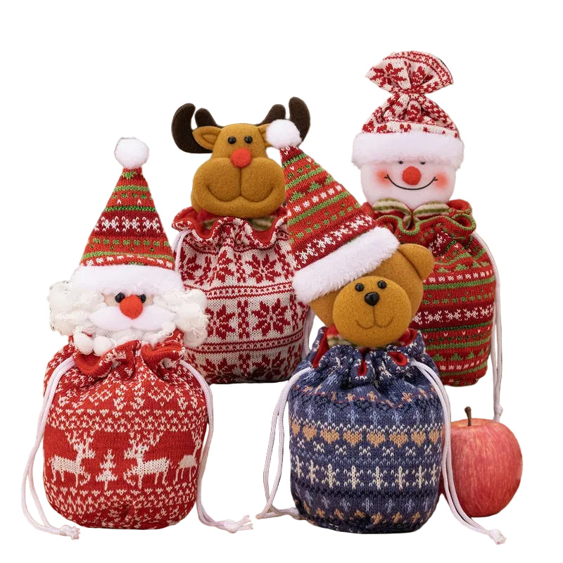 🎉🎉Christmas Knitted Doll Gift Bags