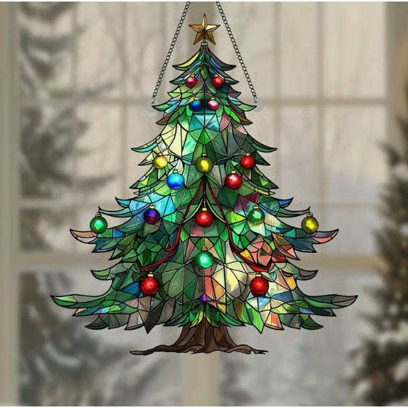 🎄🌈Christmas Tree Sun Catcher（2D Acrylic）
