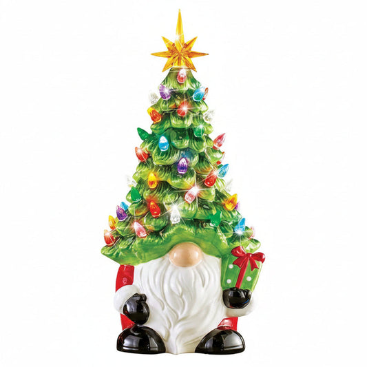 DIY Christmas Tree, Lighted Christmas Gnome