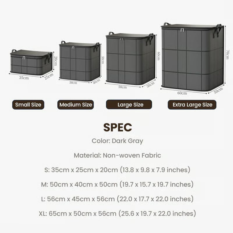 Dust-Proof Comforter and Bedding Organizer
