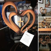 🔥 Easter Jesus Entwined Hearts Cross💞