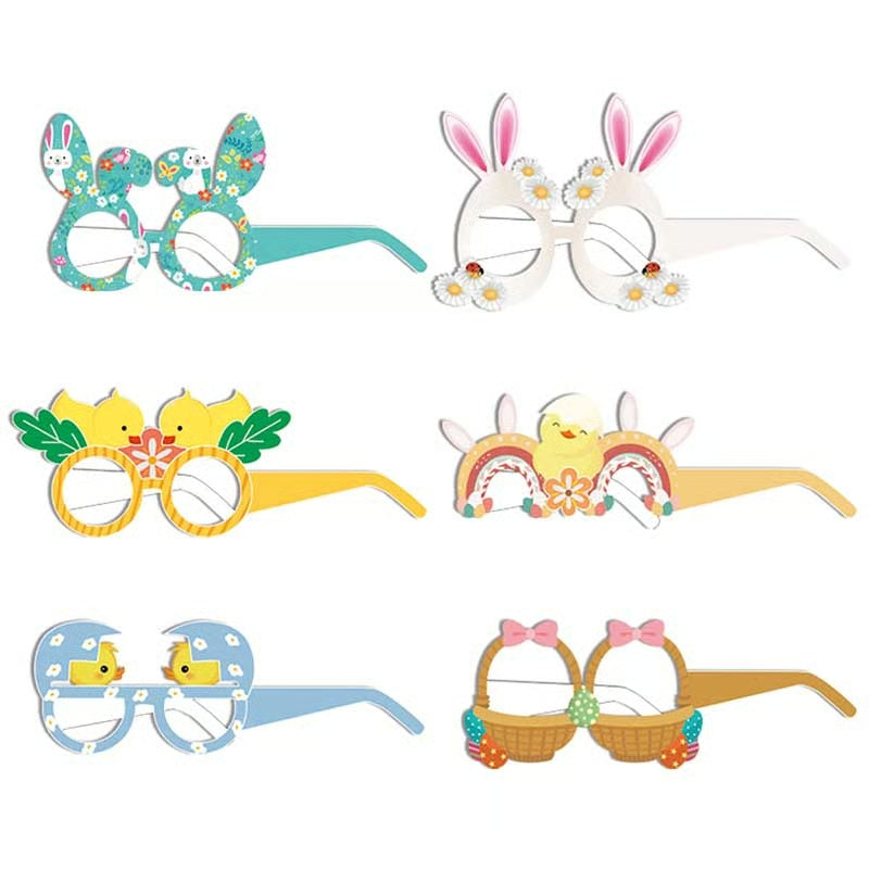 Easter Themed Paper Glasses