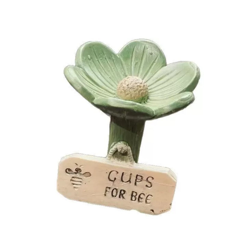 flower-shaped-resin-bee-watering-station
