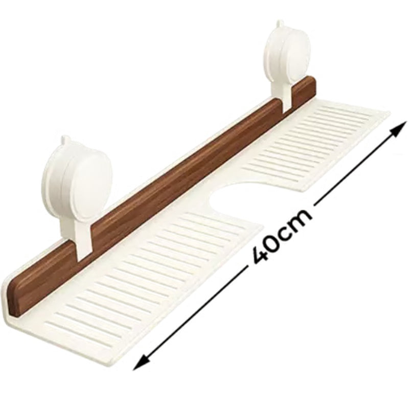 🔥Hot selling💥 Walnut Bathroom, Kitchen Suction Cup Shelf