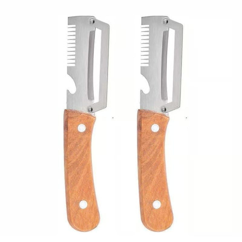 Kitchen Multi-Function Stainless Steel Thickened Fruit Peeler Knife
