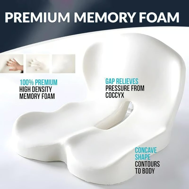 🎁Limited sale 50% discount🎁【Ergonomic design】Non-Slip Memory Foam Seat 💕For the most comfortable driving💕