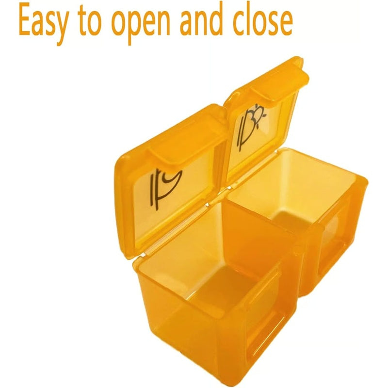 💊 Monthly AM/PM Pill Organizer – Twice-a-Day Medicine & Vitamin Storage with Stickers