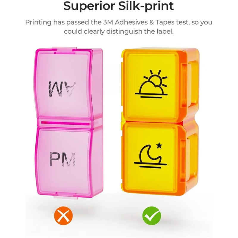 💊 Monthly AM/PM Pill Organizer – Twice-a-Day Medicine & Vitamin Storage with Stickers
