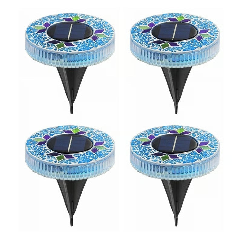 Mosaic Solar Disk Lights