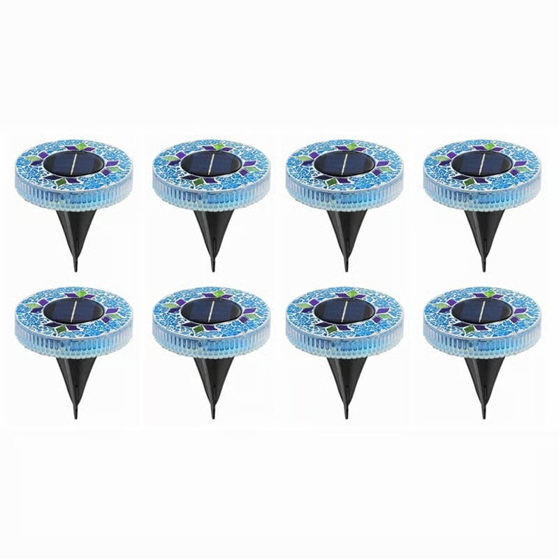 Mosaic Solar Disk Lights