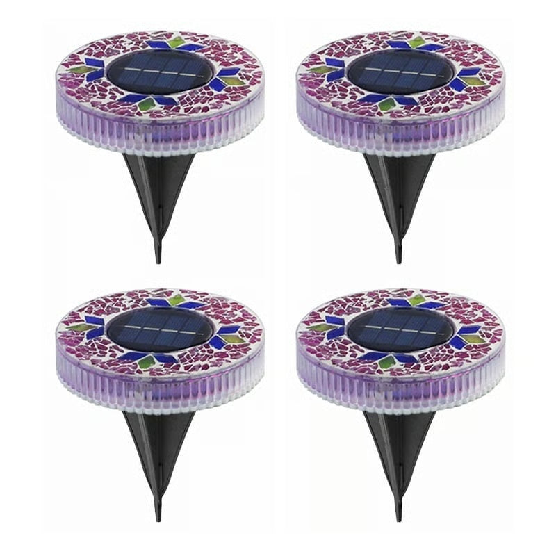 Mosaic Solar Disk Lights