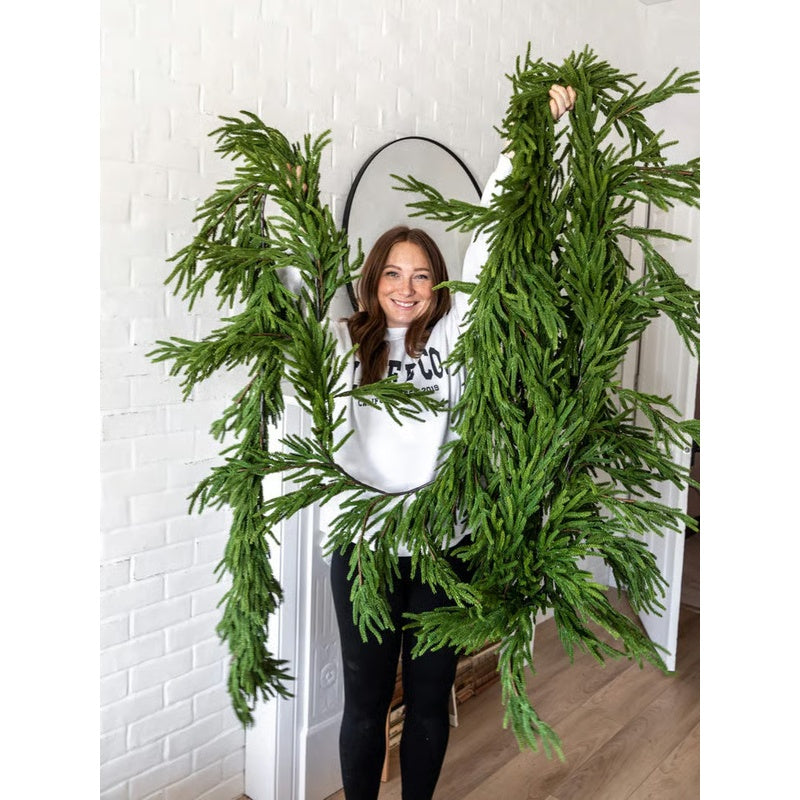 ✨Natural Christmas Greenery - Norfolk Pine Garland🌲