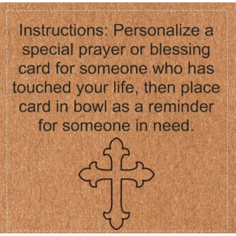 Prayer Bowl Dough Bowl Cross religious gifts