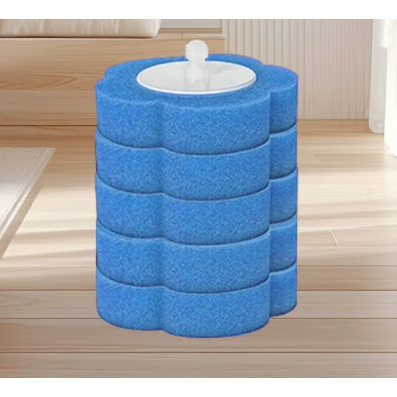Toilet Scrubber Kit with Self-Cleaning Disposable Pads – No Pre-Rinse, No Mess, No Odor, Simplifies Bathroom Hygiene